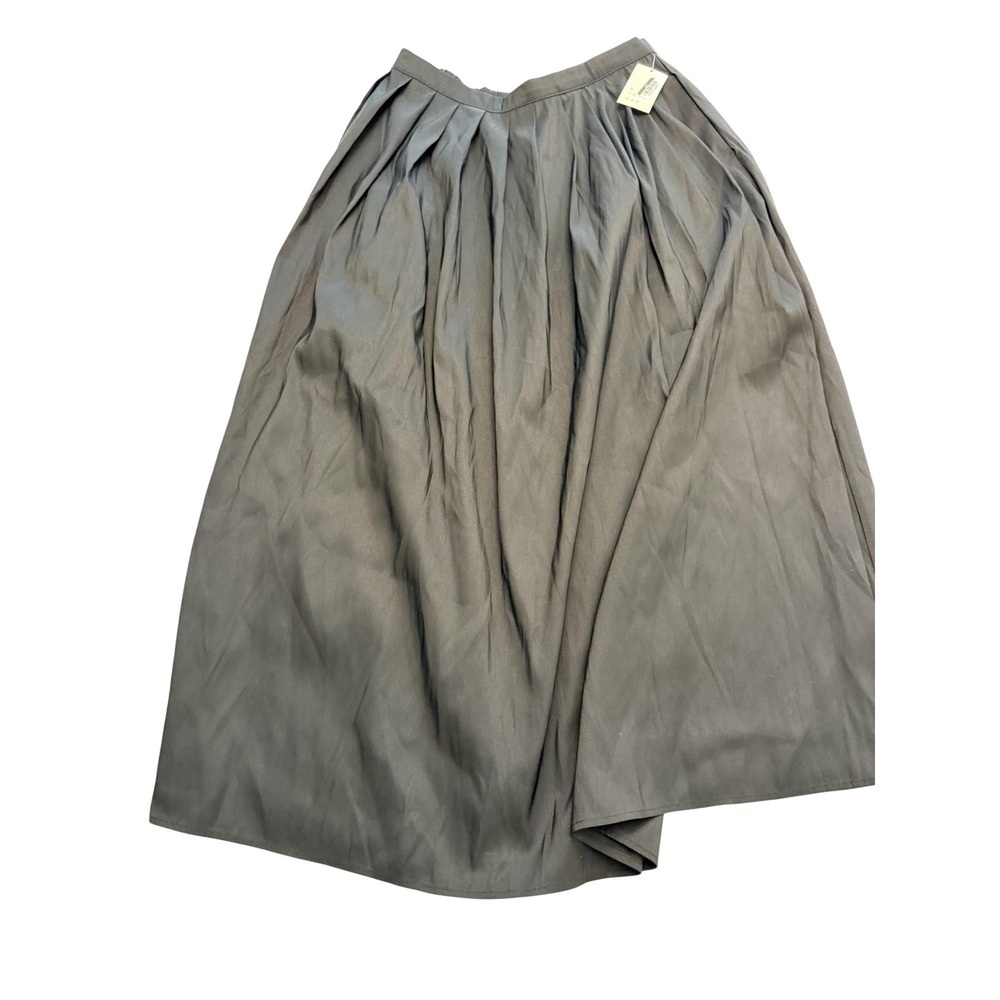 A New Day Skirt Womens Large Black‎ Pleated Maxi Long Pull On Recycled Polyester